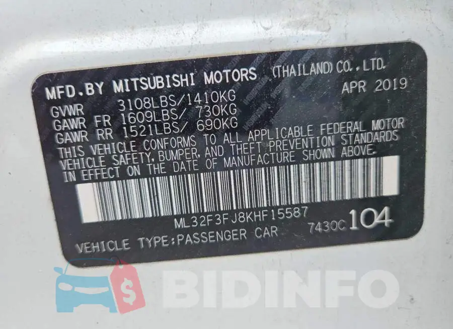 ML32F3FJ8KHF15587 Photo# 12