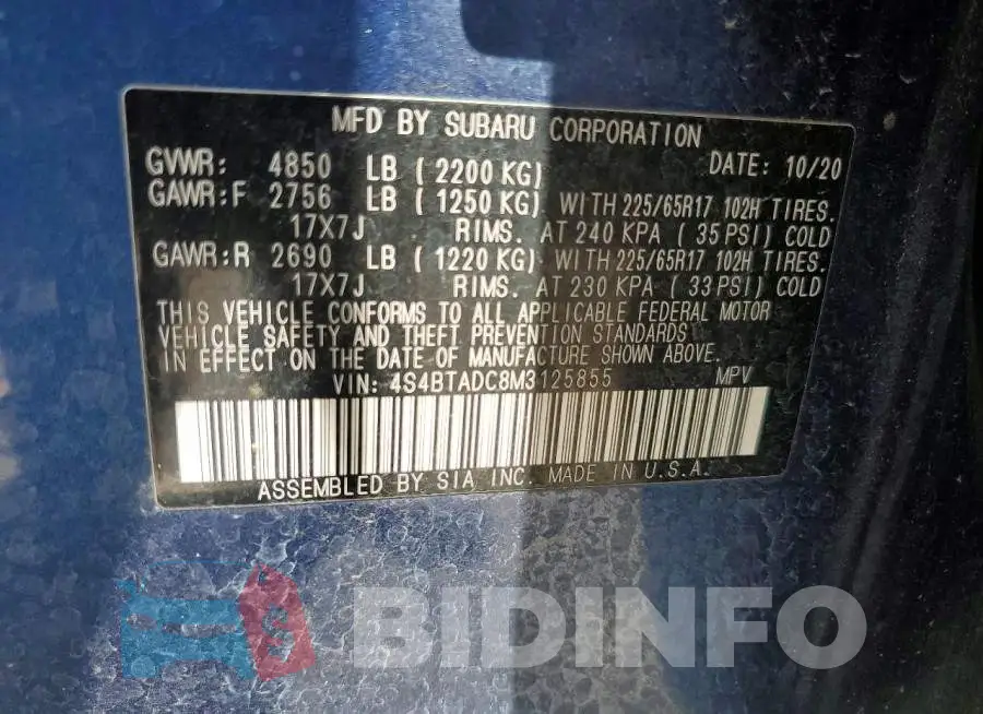 4S4BTADC8M3125855 Photo# 13
