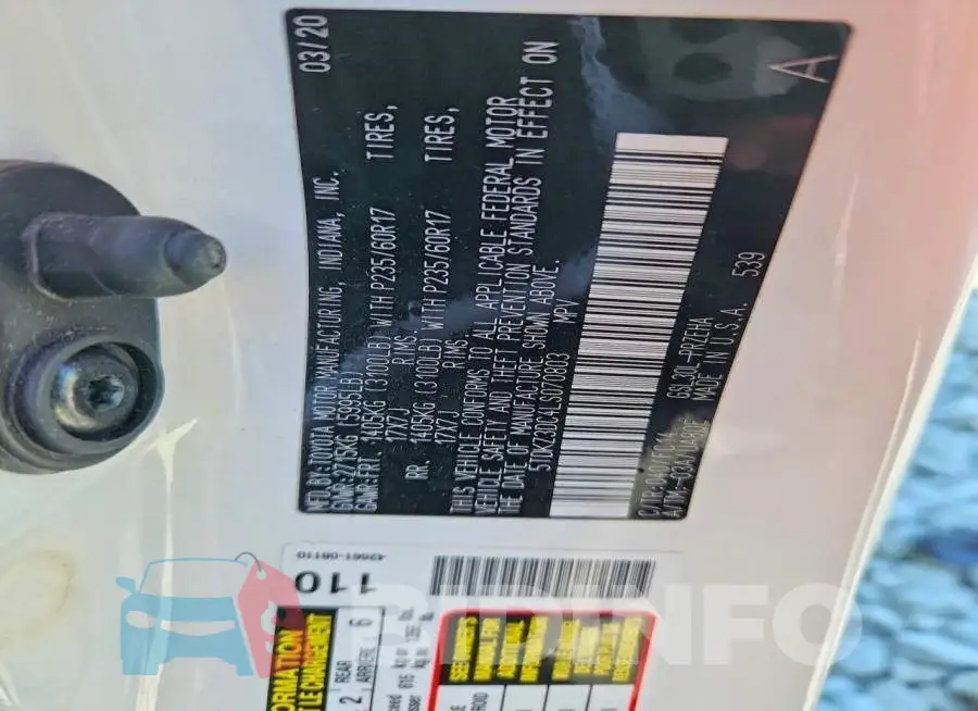 5TDKZ3DC4LS070803 Photo# 14
