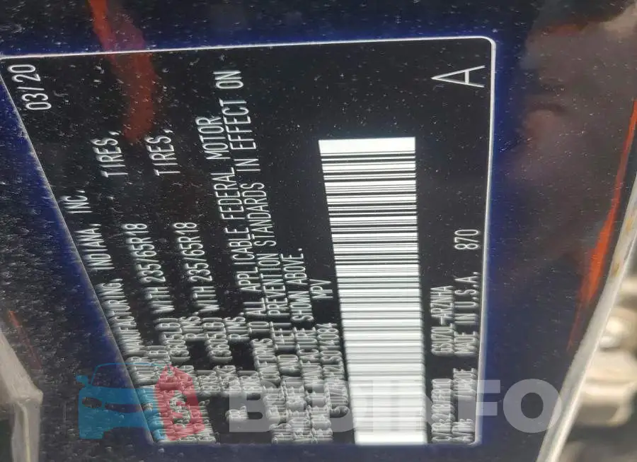 5TDZZRAH2LS014084 Photo# 13