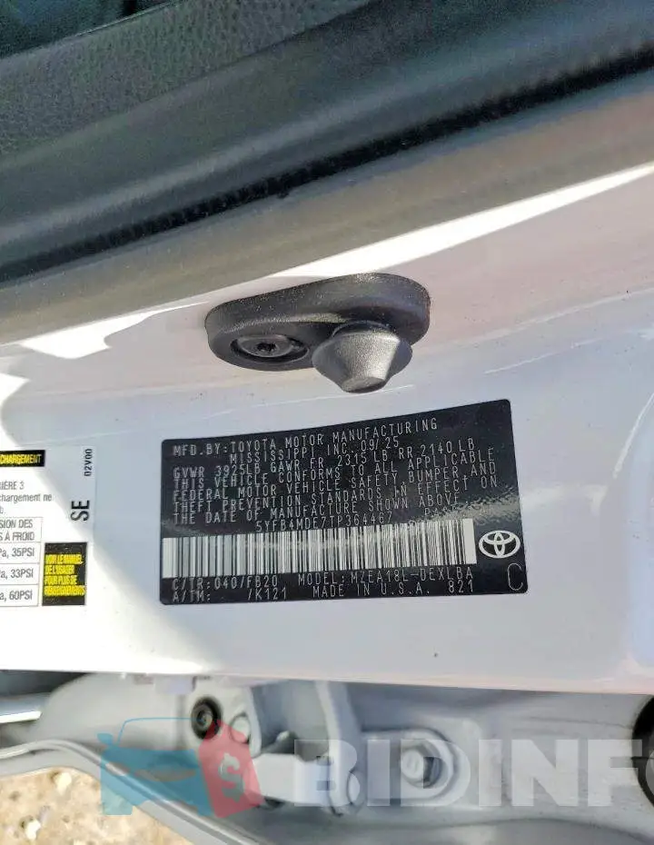 5YFB4MDE7TP364467 Photo# 12