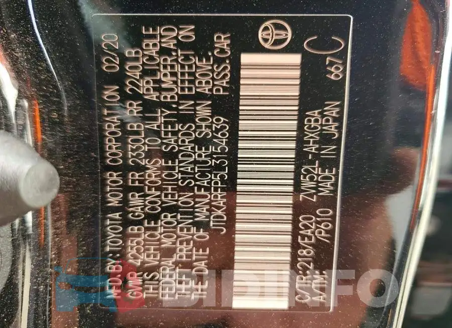 JTDKARFP5L3154639 Photo# 12
