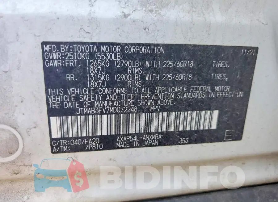 JTMAB3FV7MD072248 Photo# 14