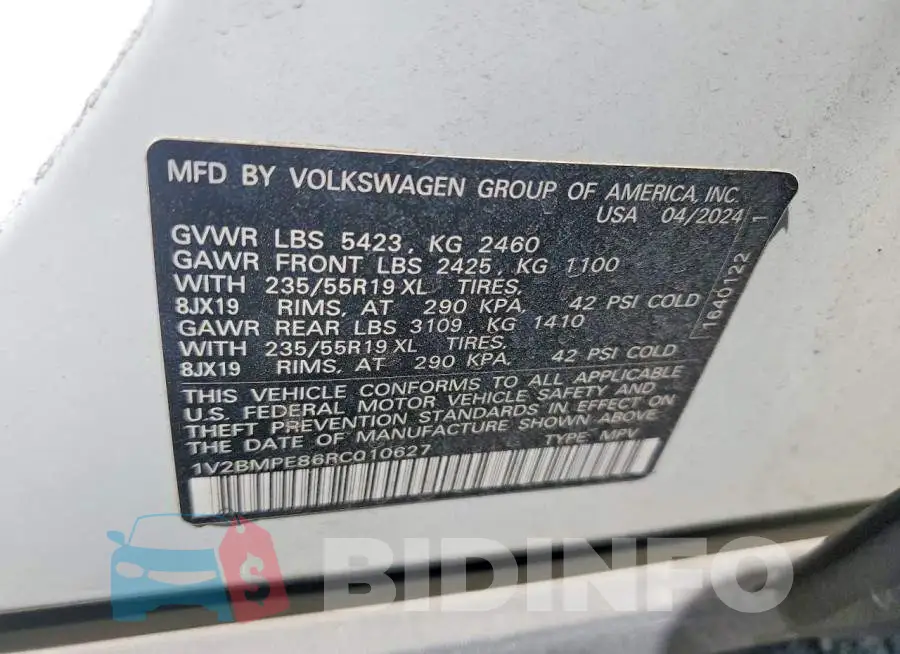 1V2BMPE86RC010627 Photo# 13