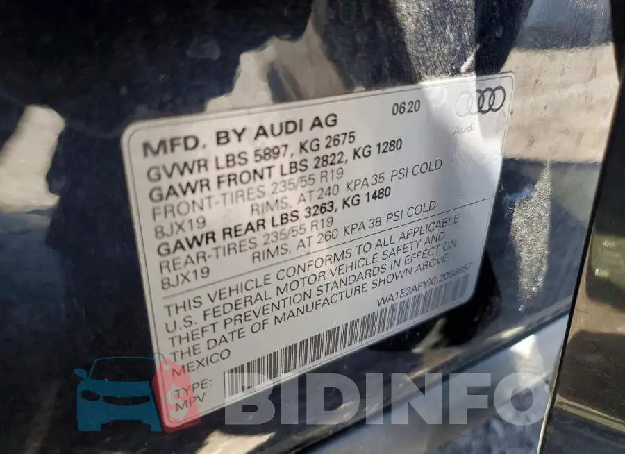 WA1E2AFYXL2088657 Photo# 13
