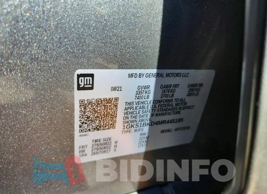 1GKS1BKD4MR445185 Photo# 13