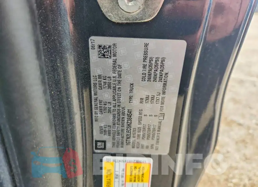 1GTN2LEC6HZ384541 Photo# 12