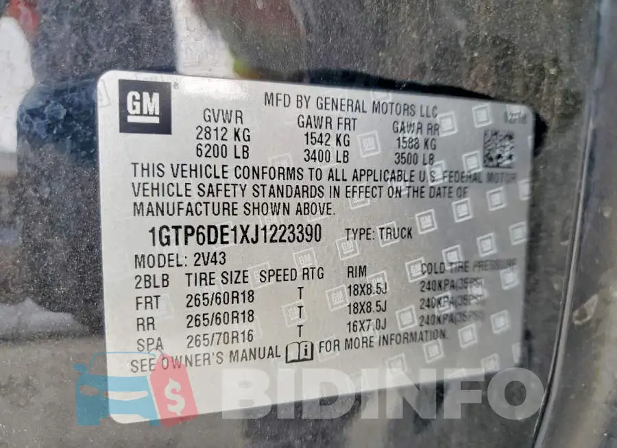 1GTP6DE1XJ1223390 Photo# 12
