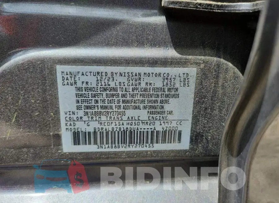 3N1AB8BV2RY270455 Photo# 12