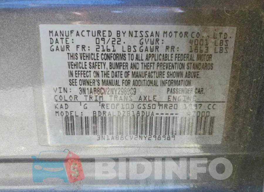 3N1AB8CV2NY298989 Photo# 12