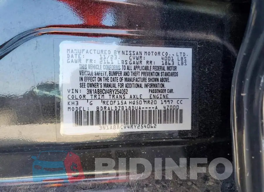 3N1AB8CV4RY254062 Photo# 12