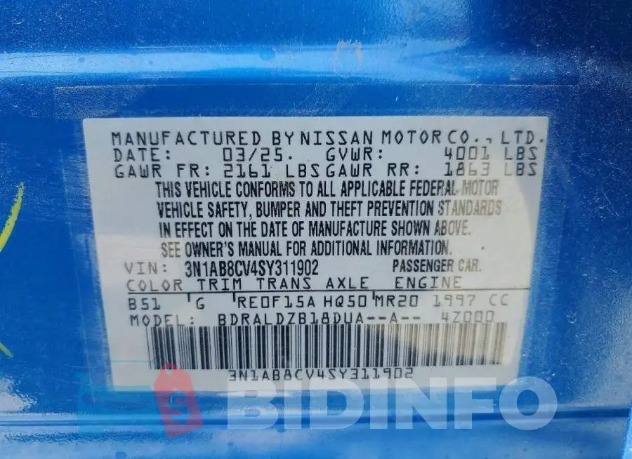 3N1AB8CV4SY311902 Photo# 12