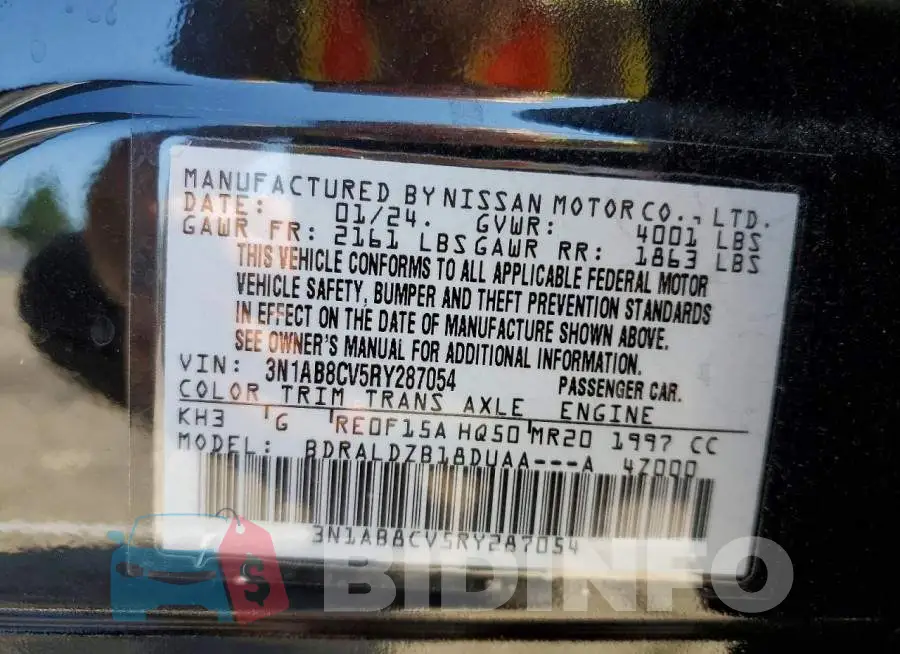 3N1AB8CV5RY287054 Photo# 12