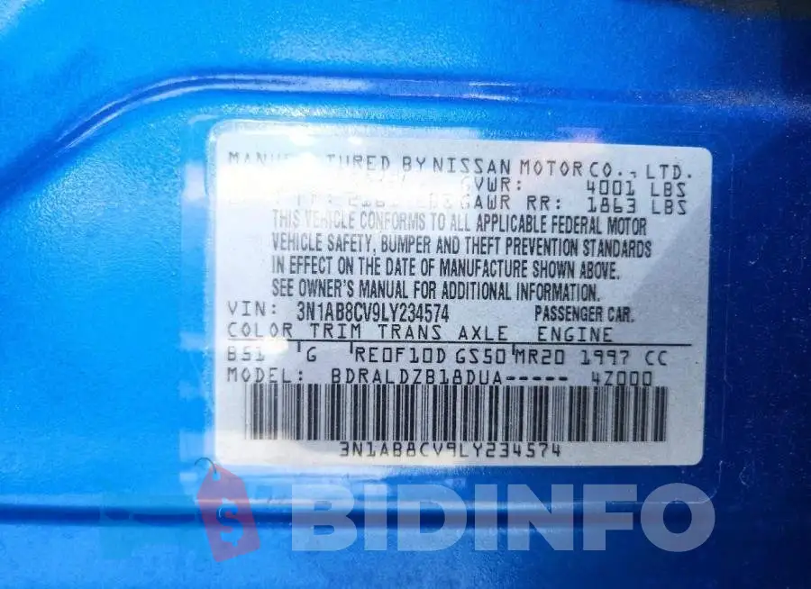 3N1AB8CV9LY234574 Photo# 12