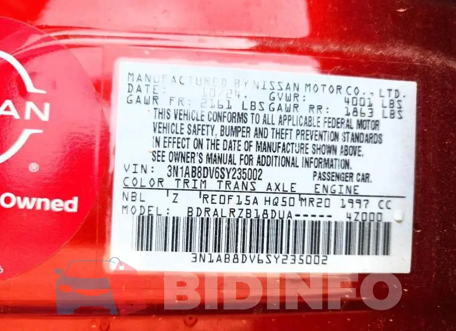 3N1AB8DV6SY235002 Photo# 12