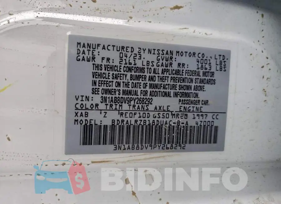 3N1AB8DV9PY268292 Photo# 12