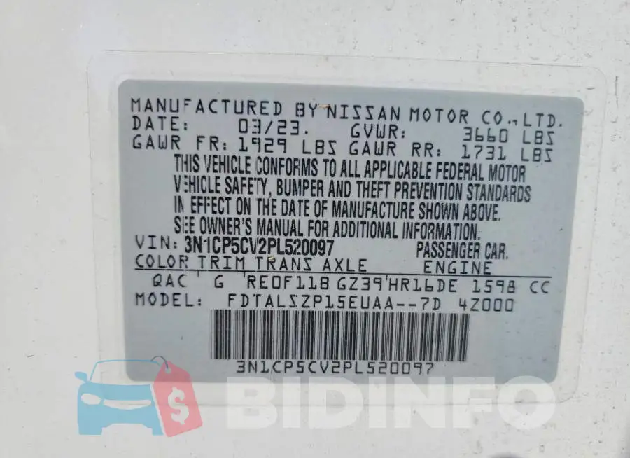 3N1CP5CV2PL520097 Photo# 14