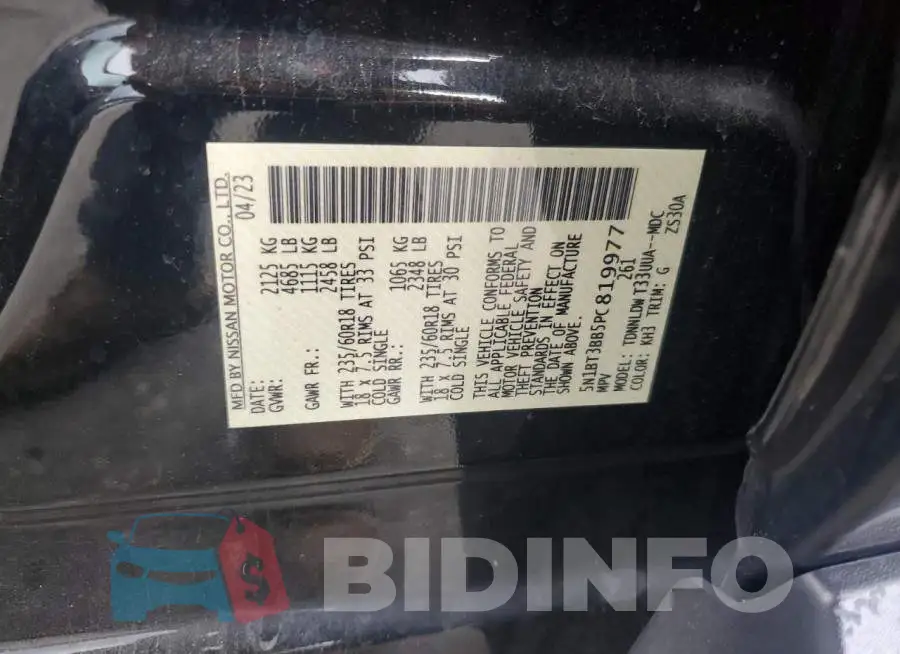 5N1BT3BB5PC819977 Photo# 13