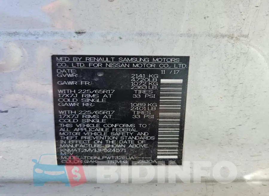 KNMAT2MV1JP524571 Photo# 14