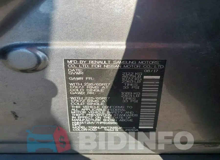 KNMAT2MV7HP616956 Photo# 13