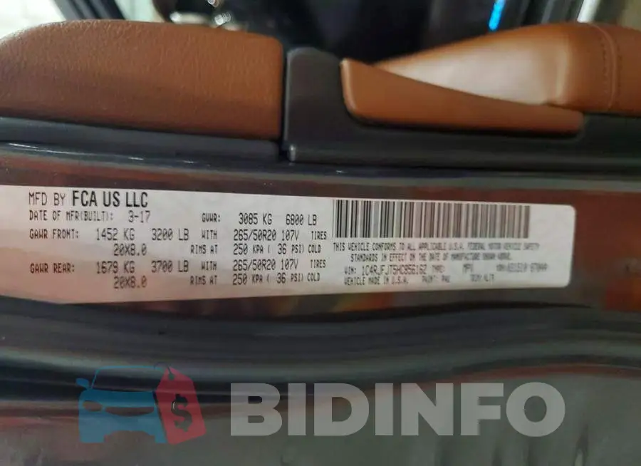 1C4RJFJT5HC856162 Photo# 13