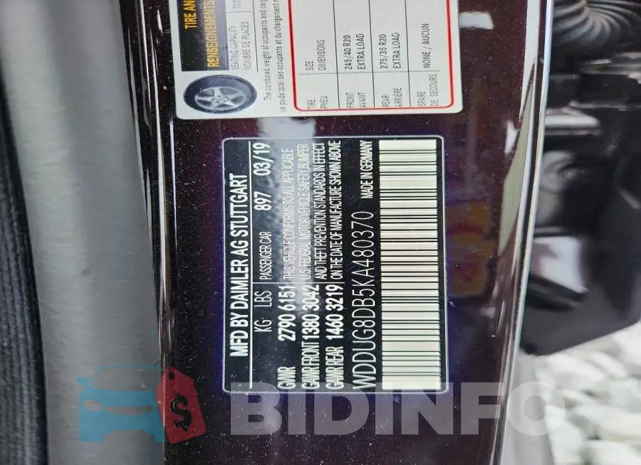 WDDUG8DB5KA480370 Photo# 12