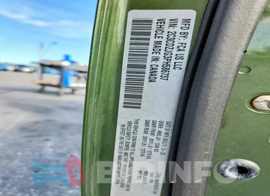 2C3CDZJG3PH586737 Photo# 12