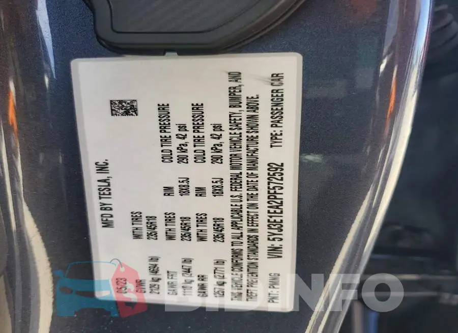 5YJ3E1EA2PF572592 Photo# 12