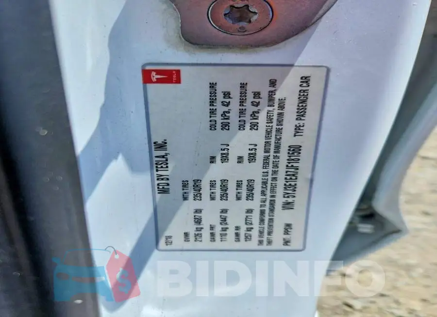 5YJ3E1EA7JF181560 Photo# 13