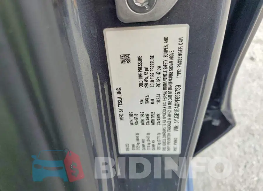 5YJ3E1EAXPF656739 Photo# 12