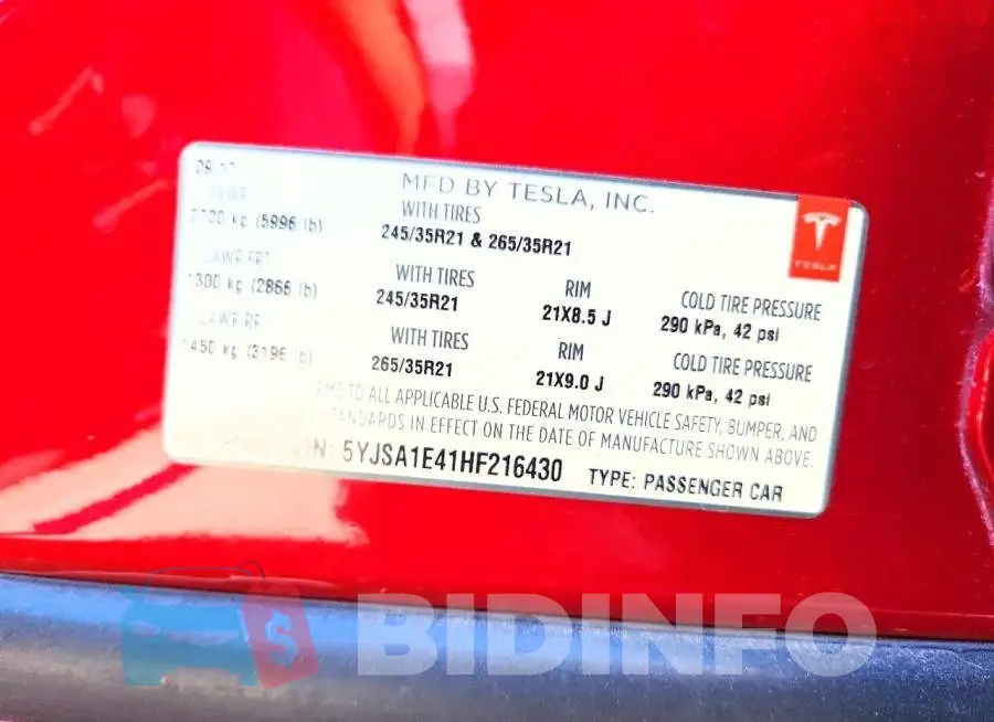 5YJSA1E41HF216430 Photo# 12