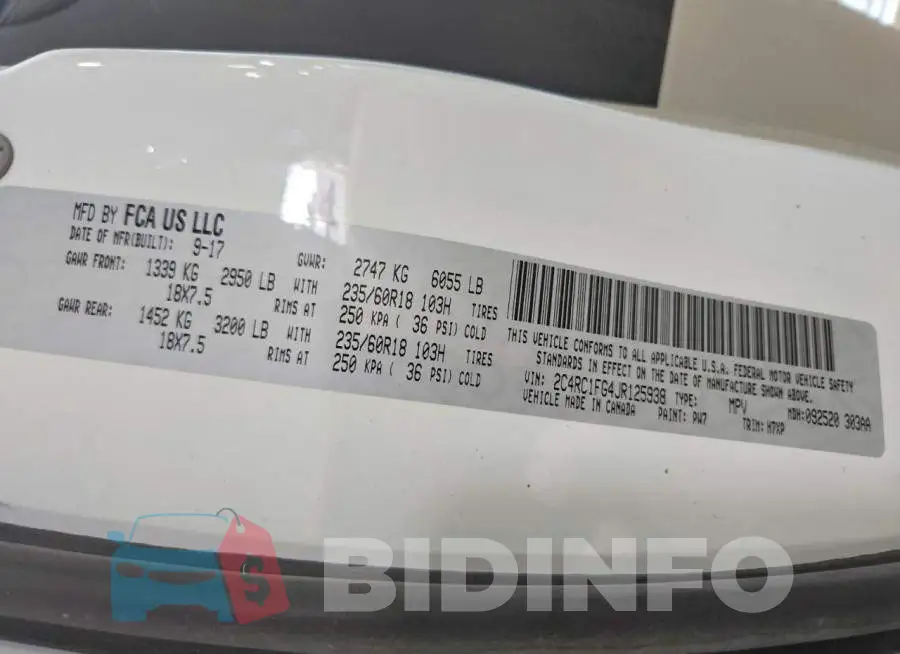 2C4RC1FG4JR125938 Photo# 13