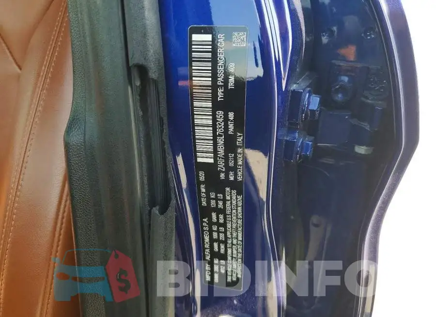 ZARFAMBN6L7632459 Photo# 12