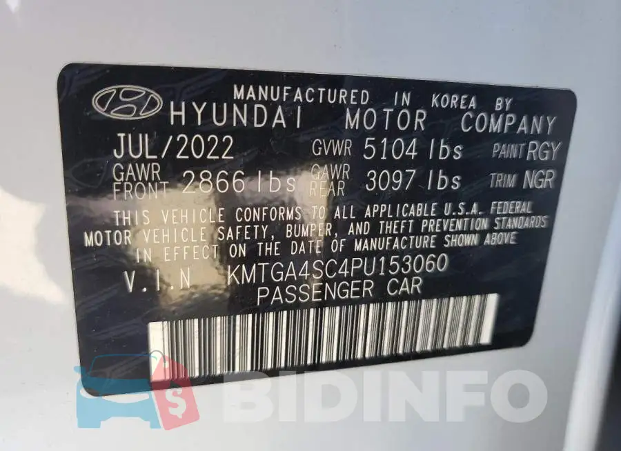 KMTGA4SC4PU153060 Photo# 12