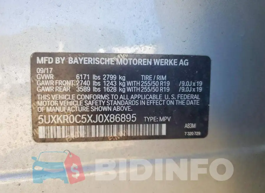 5UXKR0C5XJ0X86895 Photo# 14