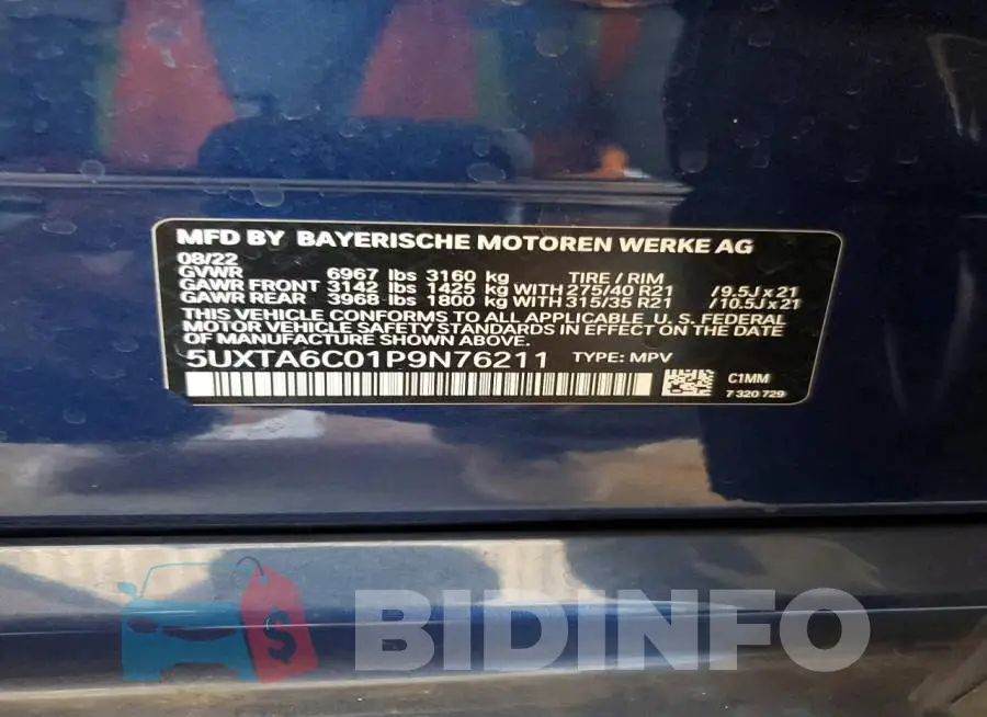 5UXTA6C01P9N76211 Photo# 14