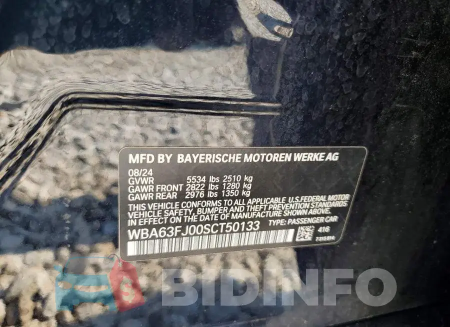 WBA63FJ00SCT50133 Photo# 13