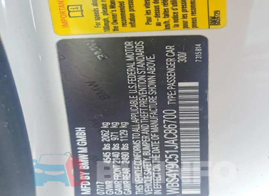 WBS4Y9C51JAC86700 Photo# 13