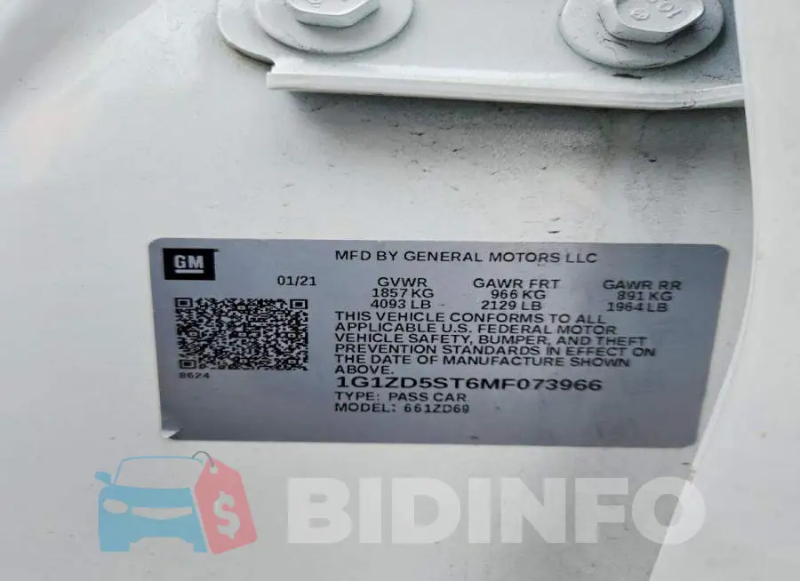 1G1ZD5ST6MF073966 Photo# 12