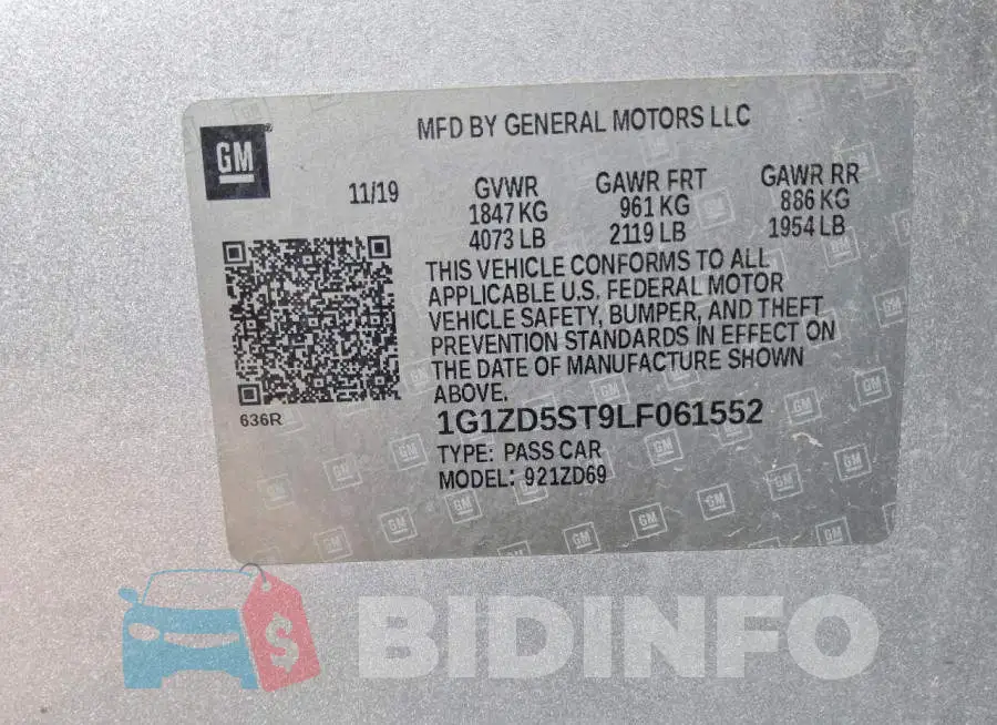 1G1ZD5ST9LF061552 Photo# 12