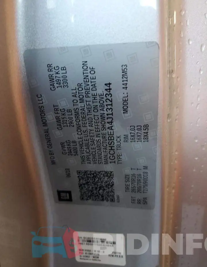 1GCHSBEA4J1312344 Photo# 12