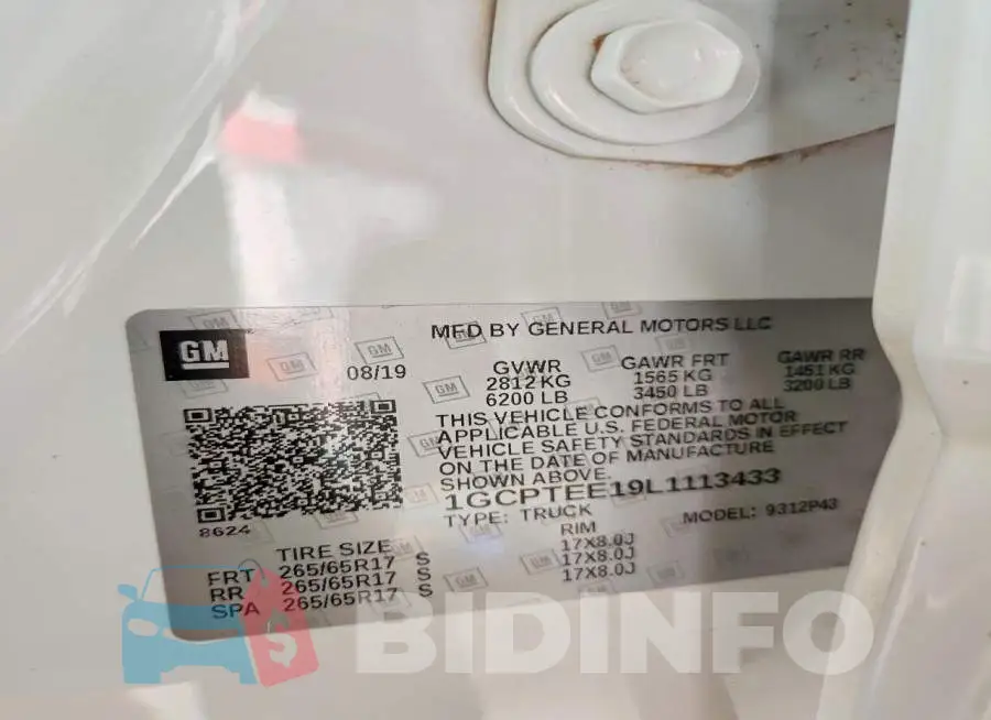 1GCPTEE19L1113433 Photo# 12