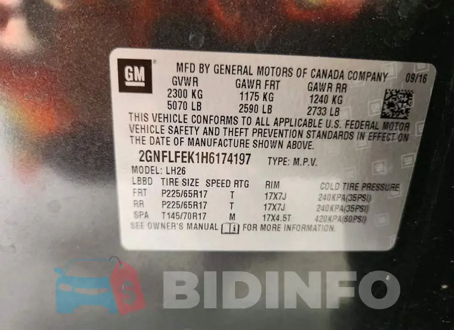 2GNFLFEK1H6174197 Photo# 13