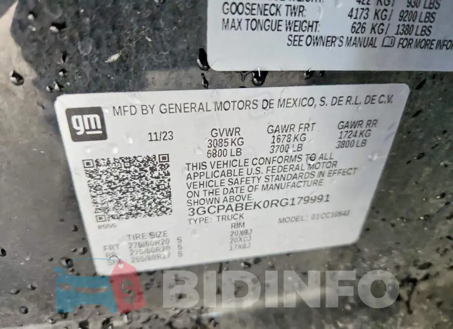 3GCPABEK0RG179991 Photo# 12
