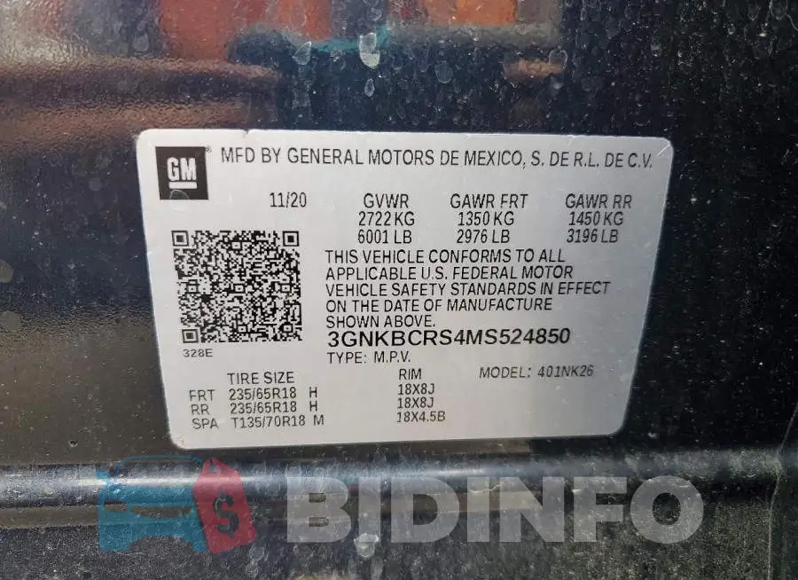 3GNKBCRS4MS524850 Photo# 13