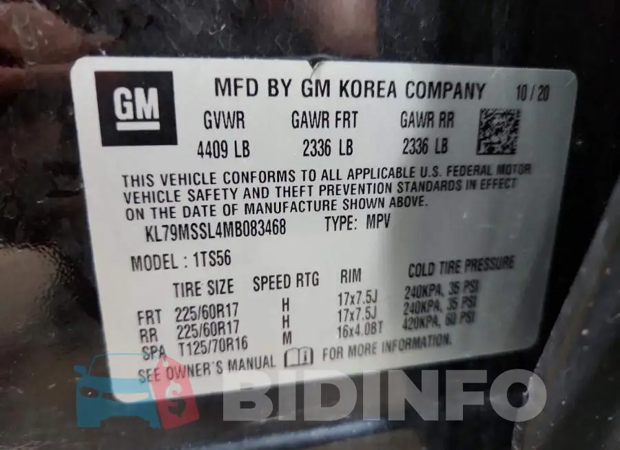 KL79MSSL4MB083468 Photo# 13