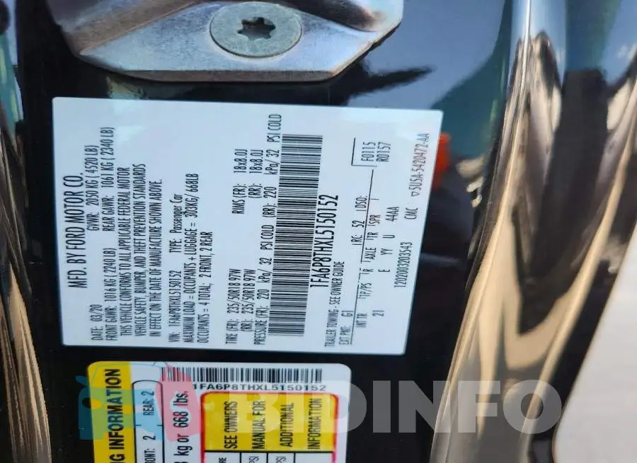1FA6P8THXL5150152 Photo# 12