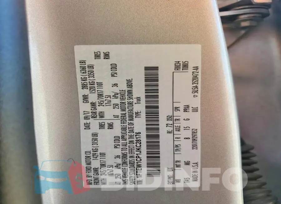 1FTEW1CP1JKC28176 Photo# 12