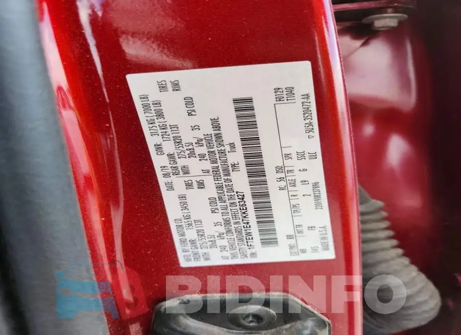 1FTEW1E47KKE63427 Photo# 12