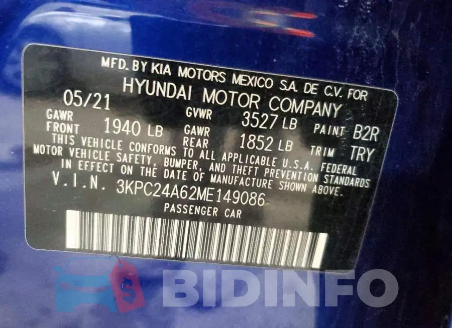 3KPC24A62ME149086 Photo# 13
